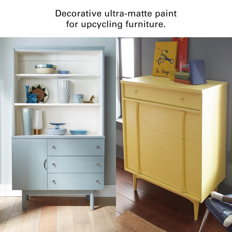 KILZ Chalk Style Paint, Interior, Ultra Flat, Authentic Navy, 1 Quart - Image 4